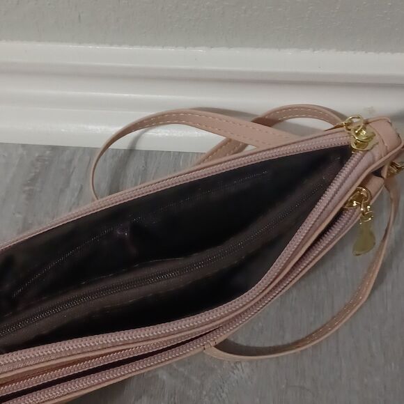 Blush Pink Convertible Clutch/Wristlet/Crossbody - Picture 4 of 4